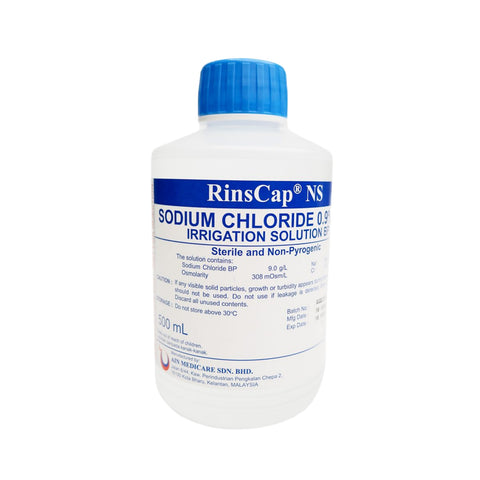 RinsCap NS Sodium Chloride 0.9% Irrigation Solution BP 500mL