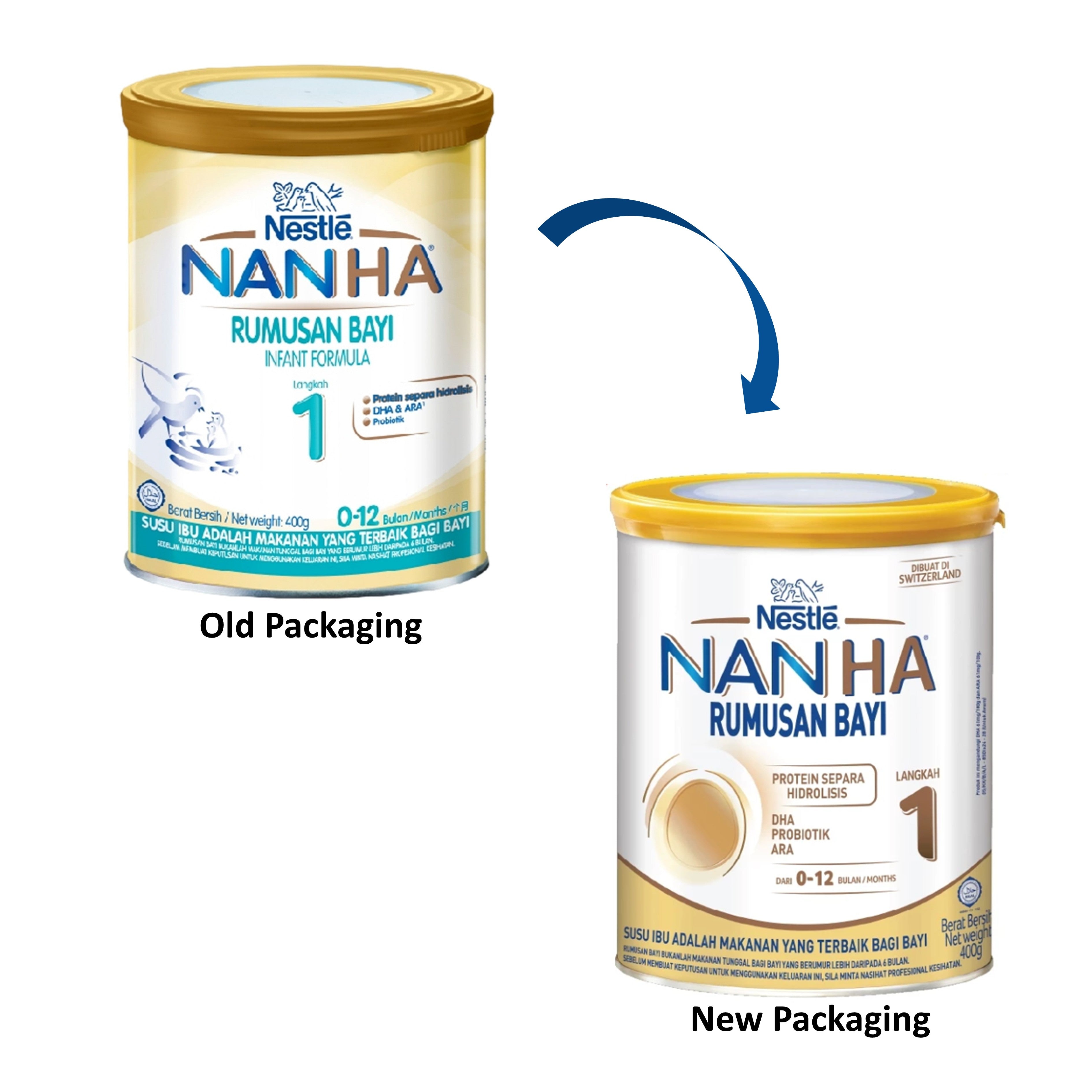 Nestlé NAN HA Infant Formula Step 1 400g (For Babies 0-12 Months)