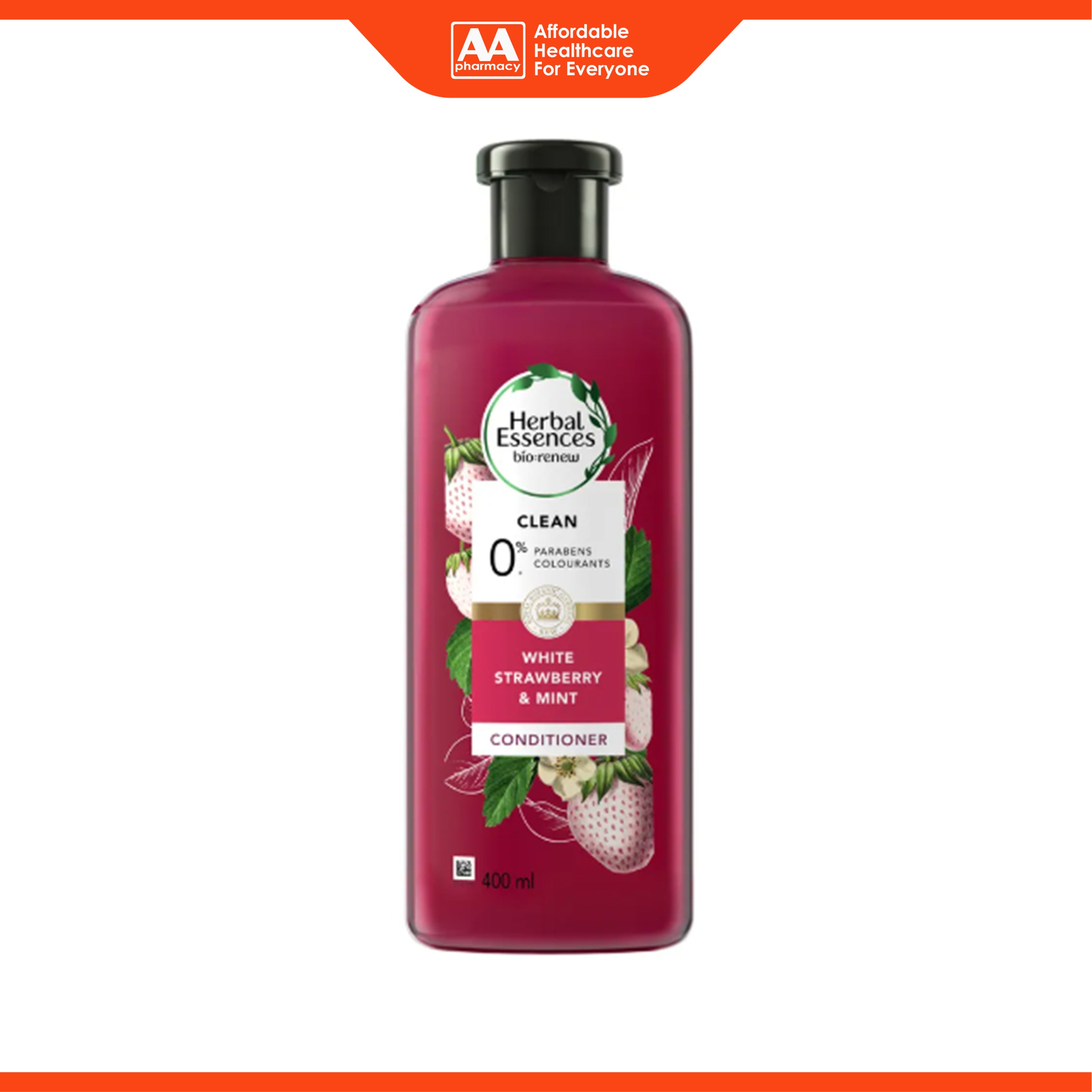 Herbal Essences bio:renew Conditioner - White Strawberry and Mint, Clean (400ml)