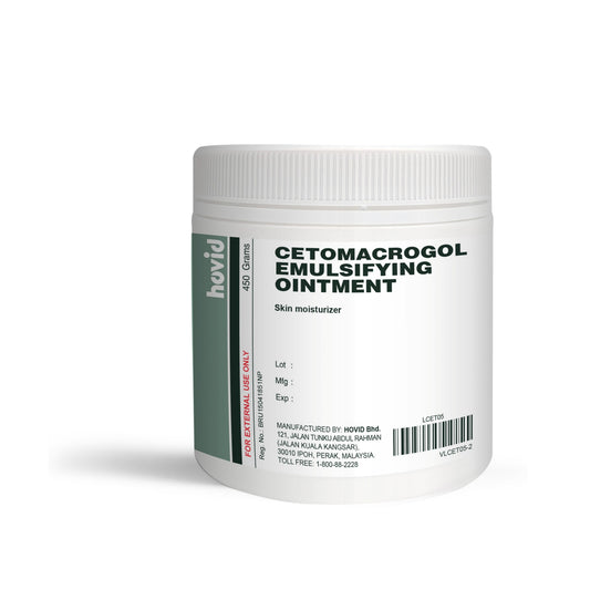 Hovid Cetomacrogol Emulsifying Ointment Skin Moisturizer 450g