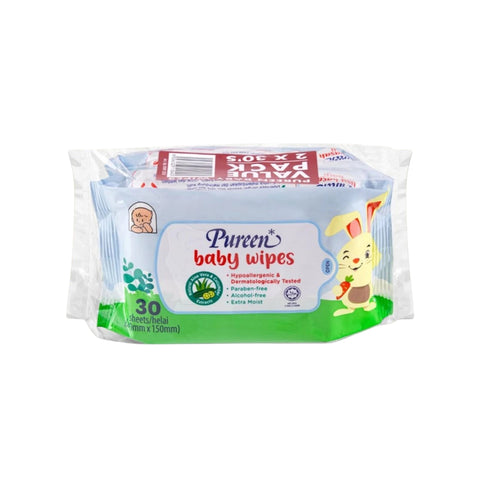 Pureen Baby Wipes 2x30's [Value Pack]