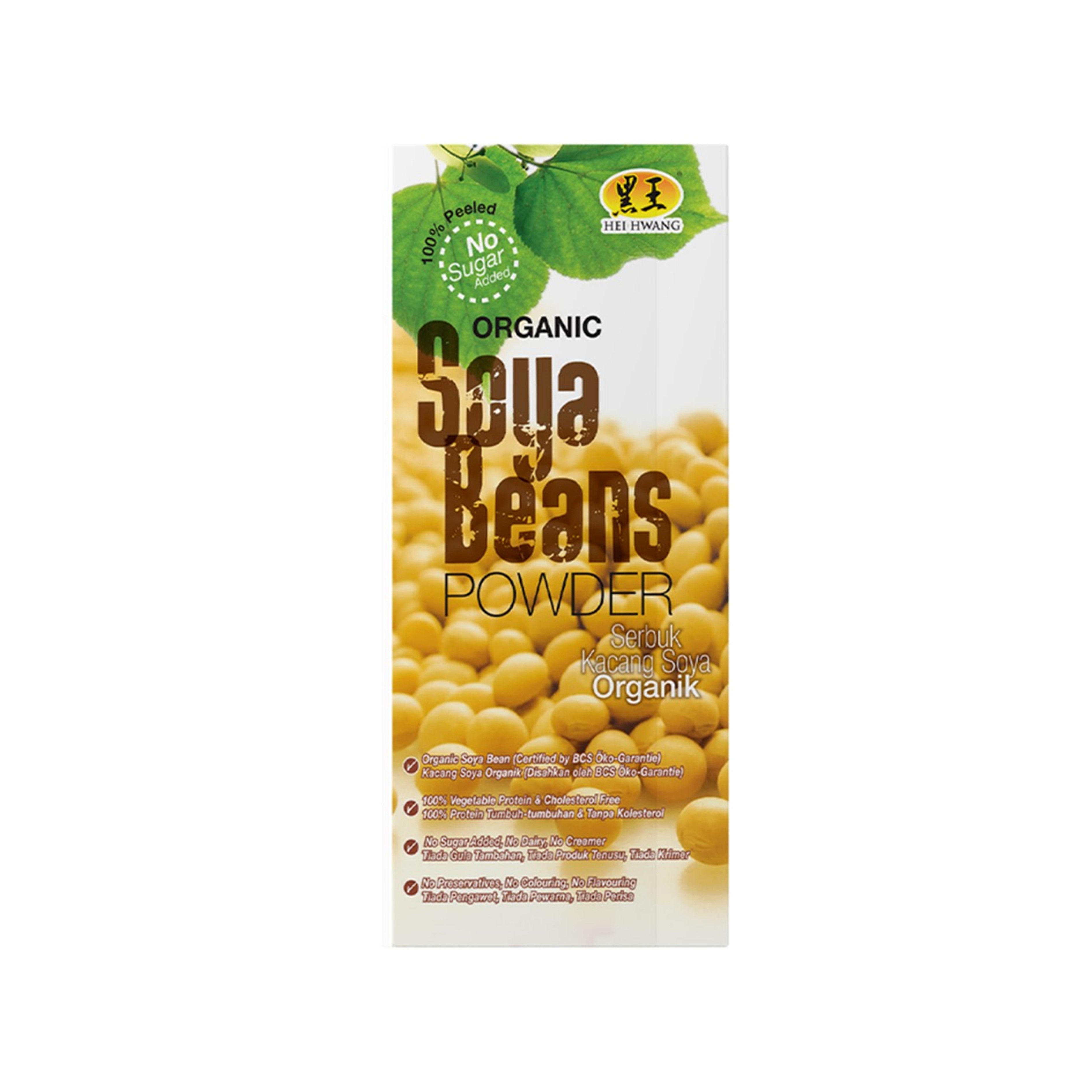 Hei Hwang Organic Soya Bean Powder Sachet (No Sugar Added) 30gx12's