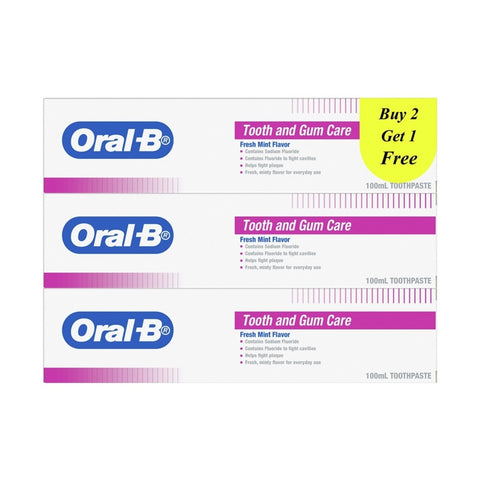 Oral-B Toothpaste (Tooth and Gum Care) 100mLx3's