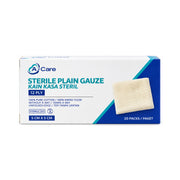 A-Care Sterile Plain Gauze - 5cm x 5cm, 12ply (20 x 5's)