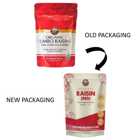 Country Farm Organic Jumbo Red Seedless Raisins 200g