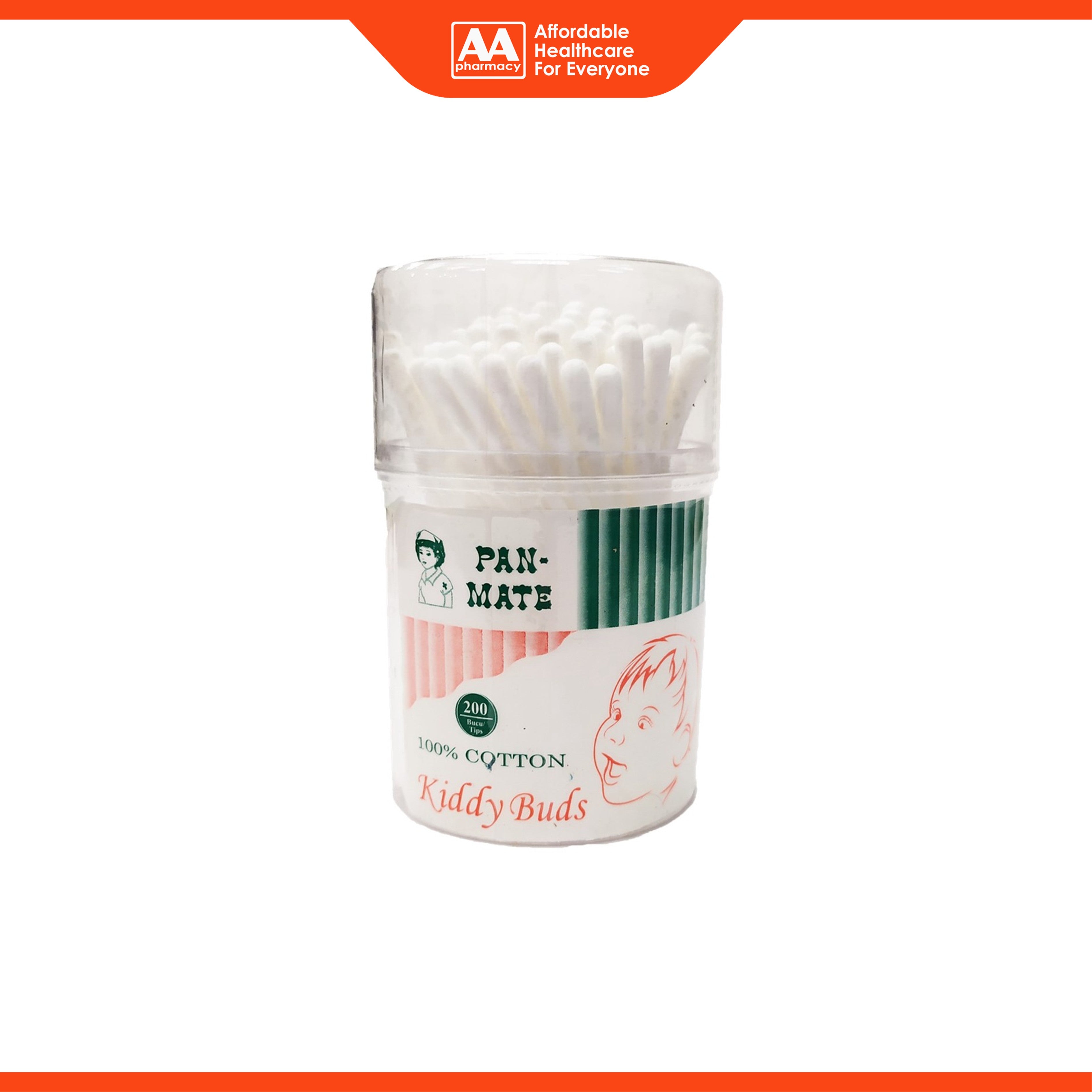 Pan-Mate 100% Cotton Kiddy Buds (200's)