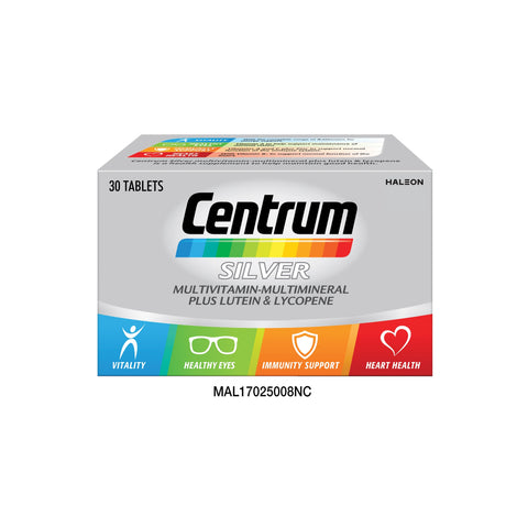 Centrum Silver Multivitamin-Multimineral Plus Lutein and Lycopene Tablet 30's