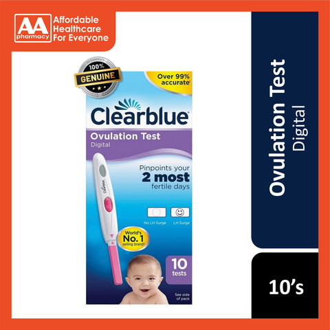Clearblue Digital Ovulation Test 10's AA Pharmacy Clearblue Digital Ovulation Test 10's AA Pharmacy