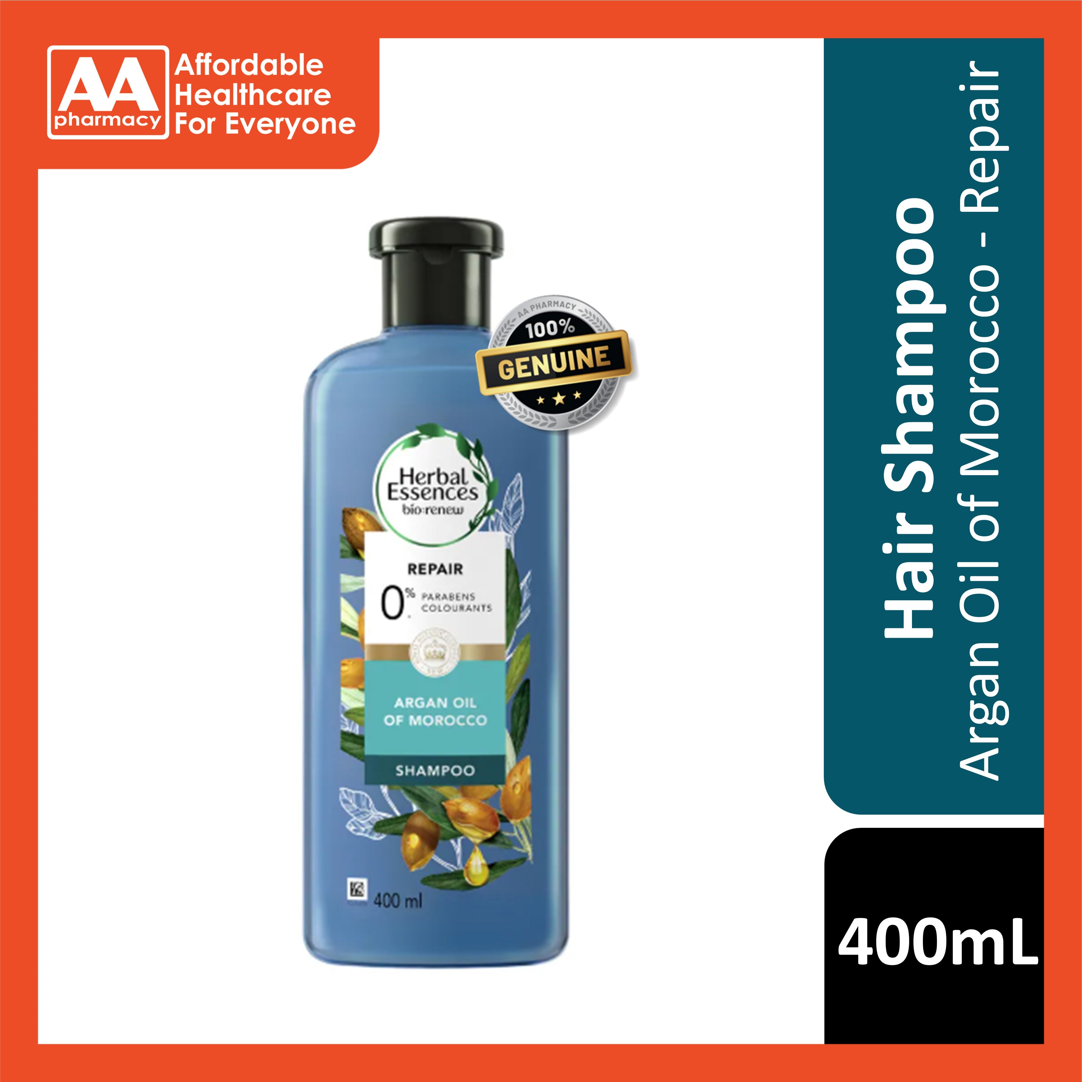Herbal Essences bio:renew Shampoo (Argan Oil Of Morocco - Repair) 400mL