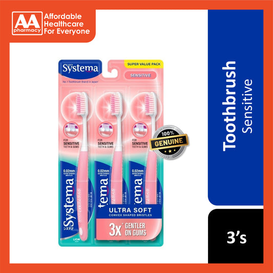 Systema Toothbrush (Sensitive, Ultra Soft) 3's