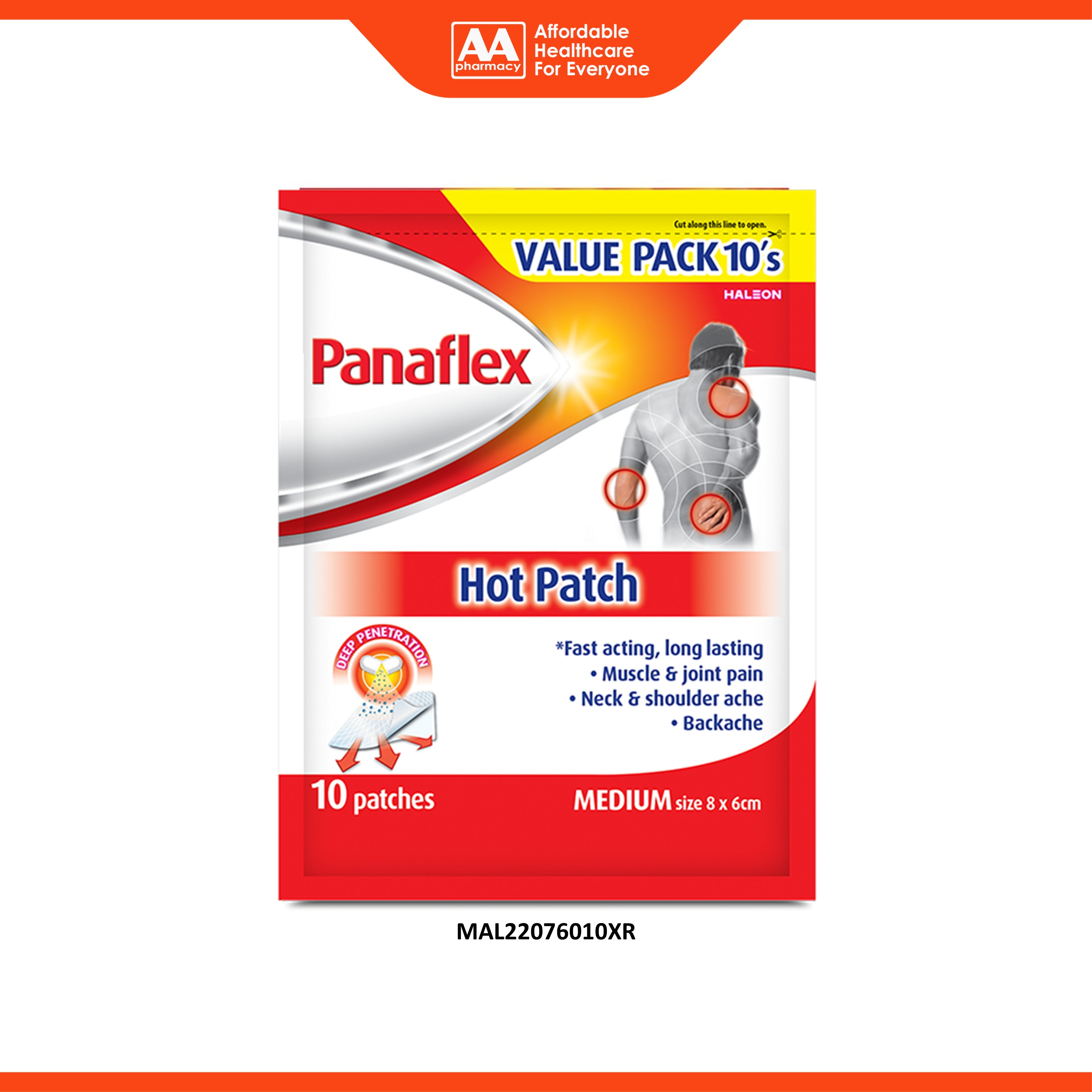 Panaflex Hot Patch 10's [Value Pack]
