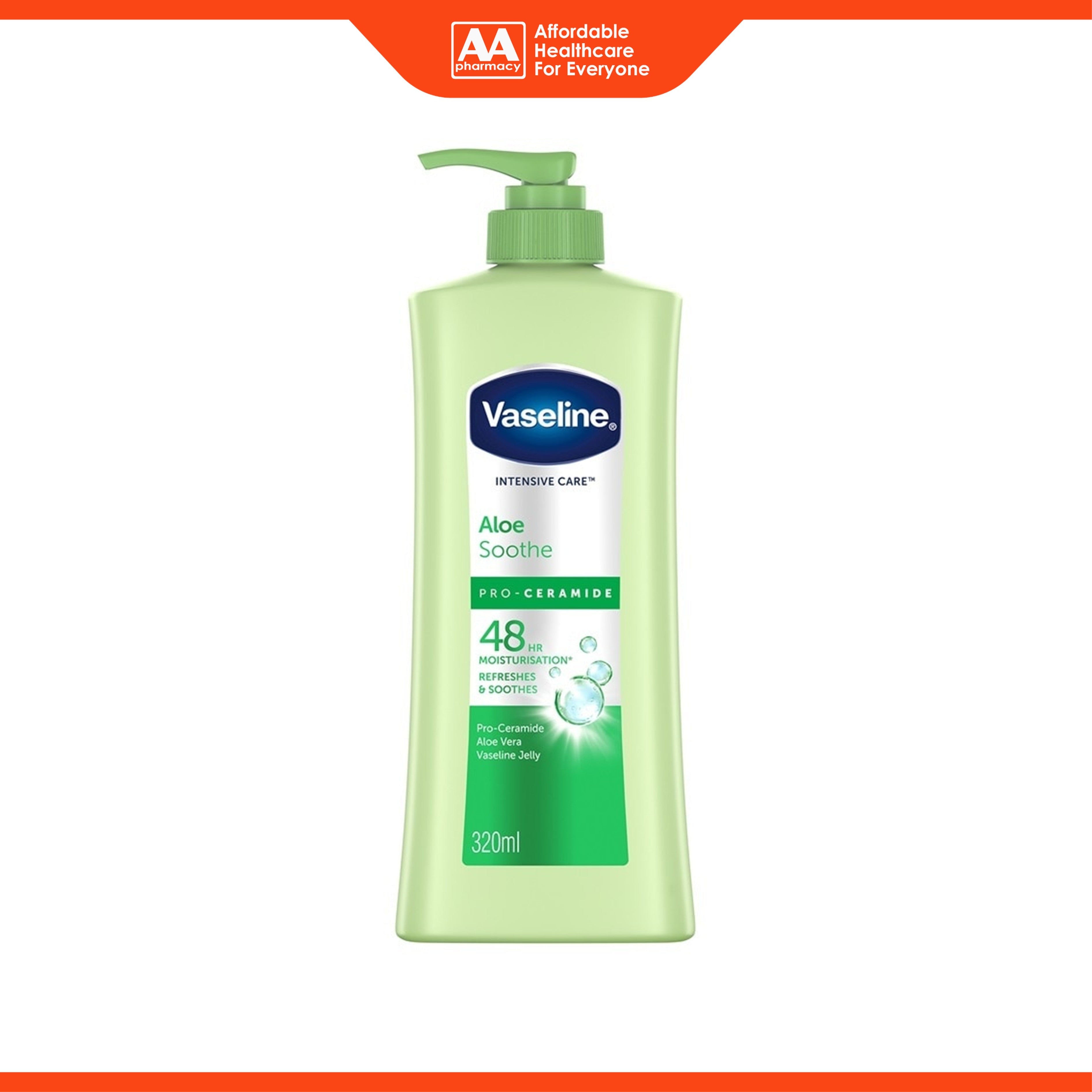 Vaseline Intensive Care Aloe Soothe Pro-Ceramide Body Moisturizer (320ml)