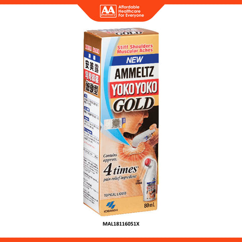 Ammeltz Yoko Yoko (Gold) 80mL - 4x Pain Relief Ingredients