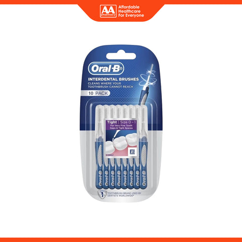 Oral-B Interdental Brush (Tight, Size 0-1) 10's
