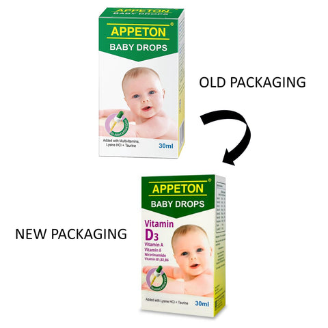 Appeton Baby Drops 30mL (Multivitamins + Lysine + Taurine)