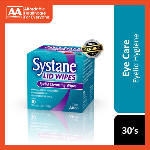 Systane Eyelid Cleansing Wipes 30's