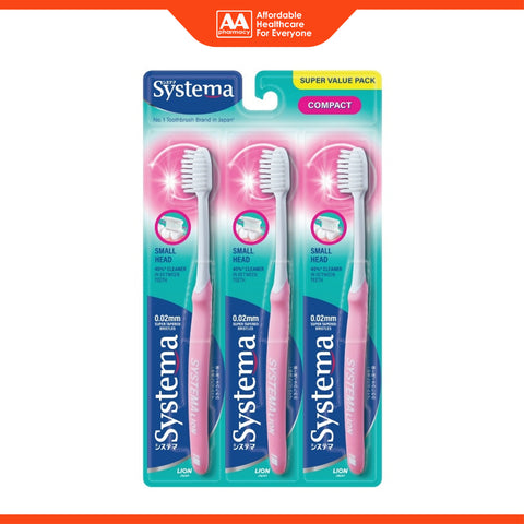 Systema Toothbrush (Compact, Small Head Size, Soft) 3's