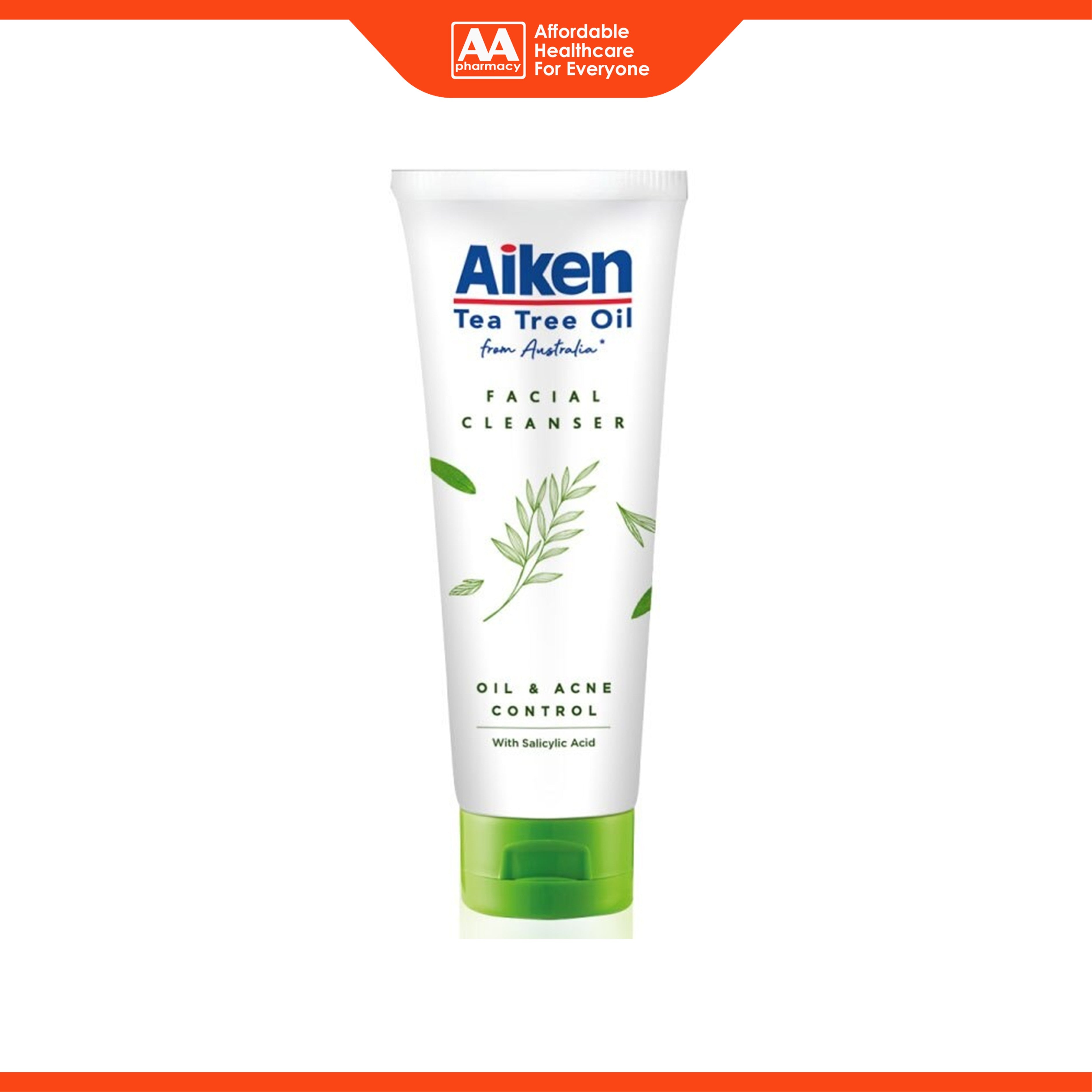 Aiken Tea Tree Oil Facial Cleanser with Salicylic Acid 100g (Oil and Acne Control)