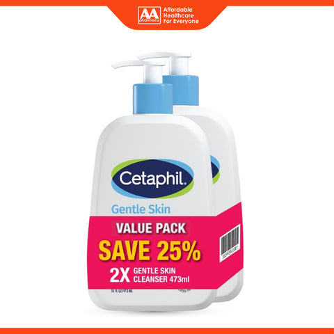Cetaphil Gentle Skin Cleanser 473mLx2's [Twinpack]