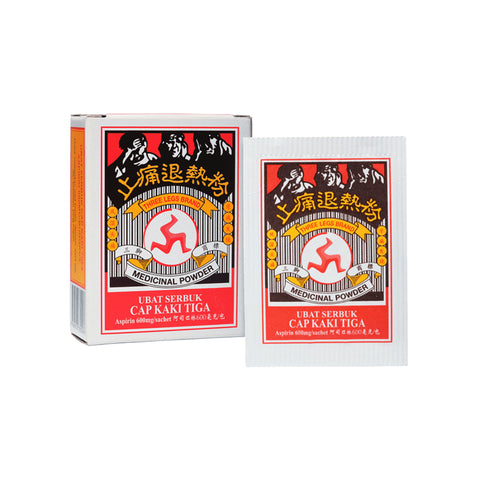 3 Legs Medicinal Powder (Aspirin 600mg) Sachet 12's