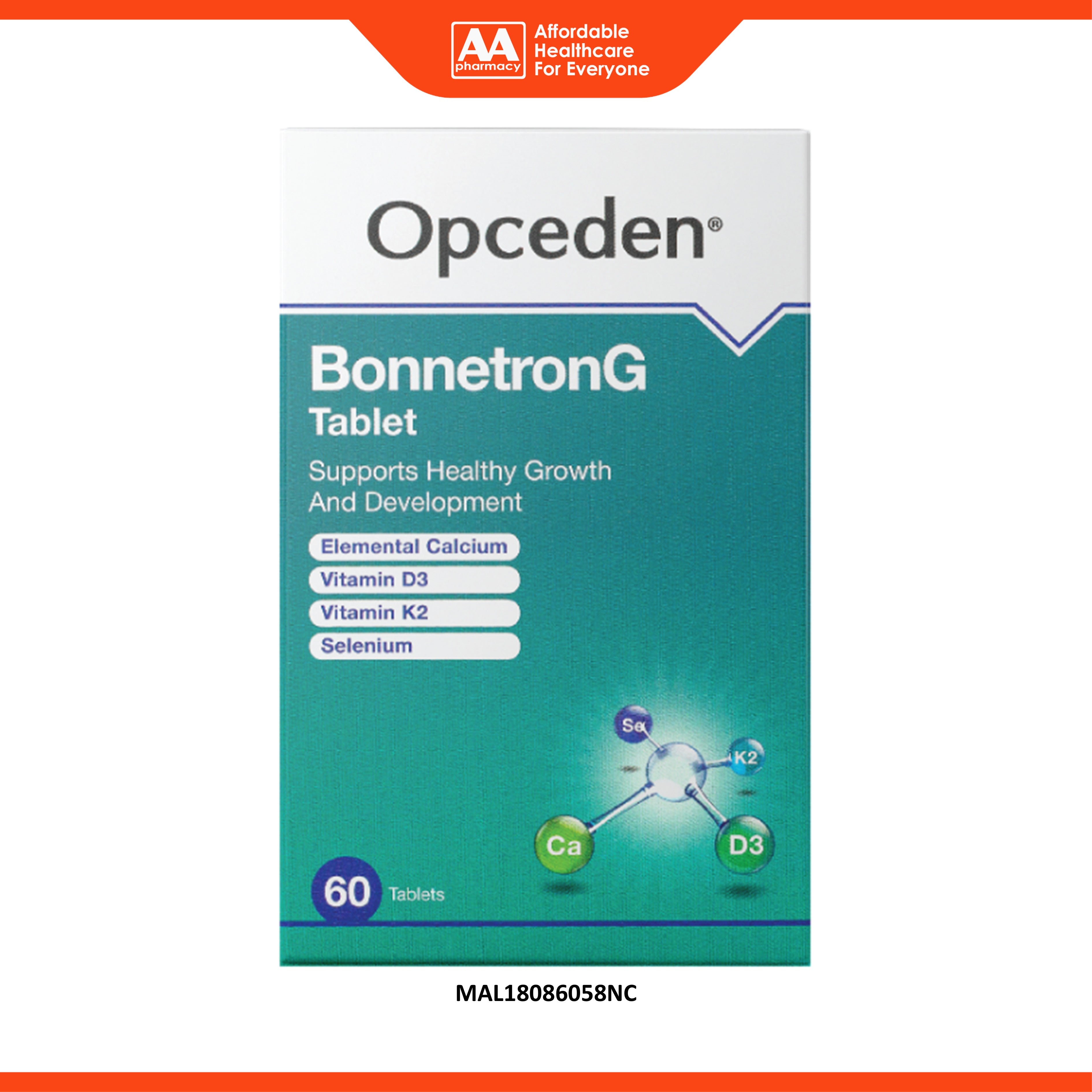 Opceden BonnetronG Tablet 60's (Supports Healthy Growth and Development)