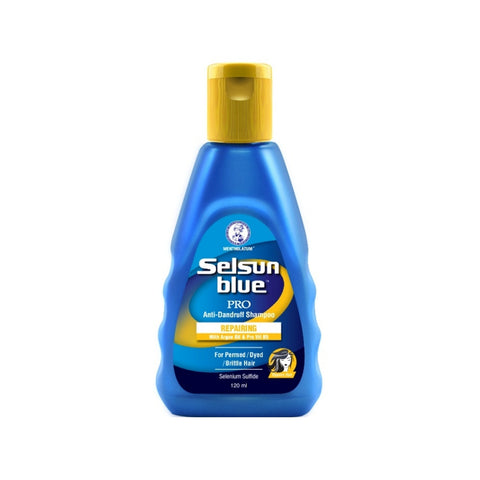 Selsun Blue PRO Anti-Dandruff Shampoo 120mL (Repairing with Argan Oil and Pro Vit B5)