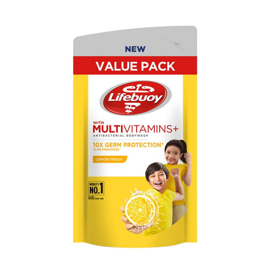 Lifebuoy Antibacterial Body Wash with Multivitamins (Lemon Fresh) 800mL (Refill Pack)