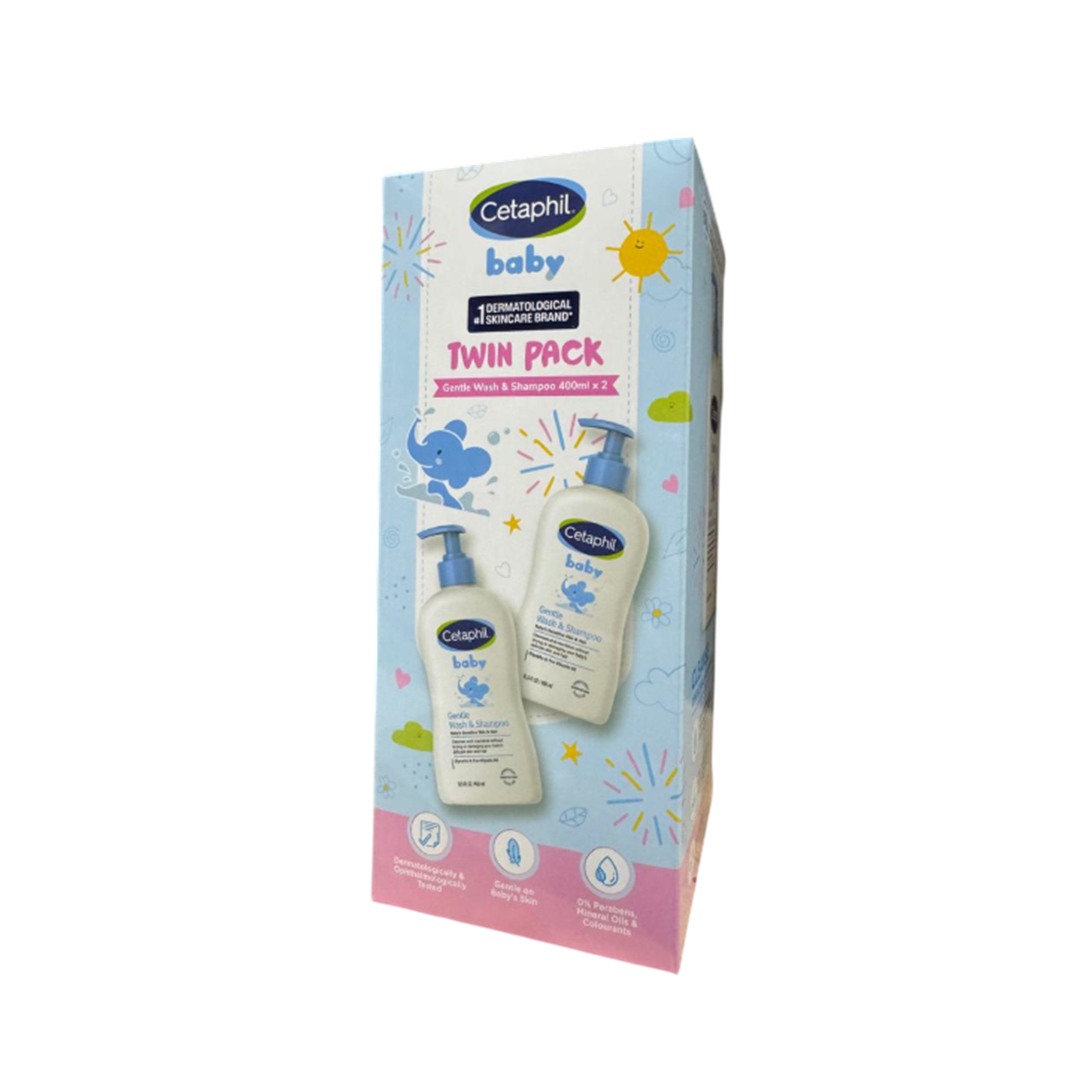 Cetaphil Baby Gentle Wash and Shampoo (2 x 400ml)