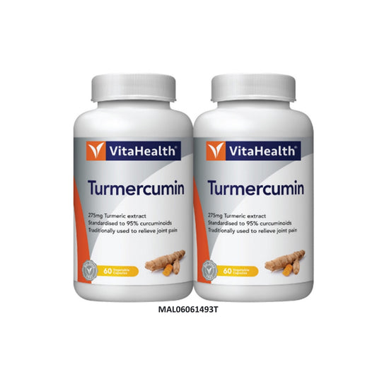 VitaHealth Turmercumin Vegetable Capsule 2x60's