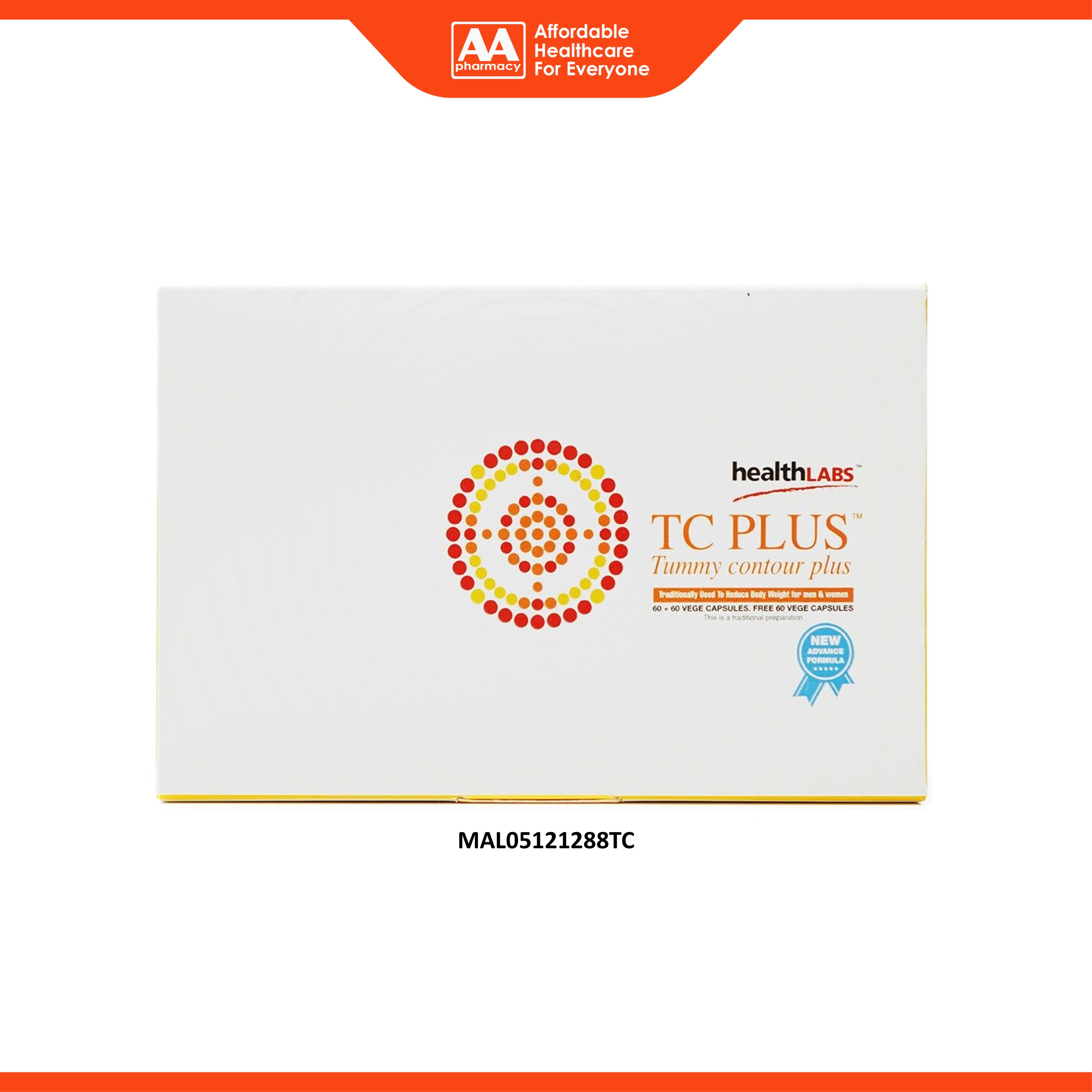Swissmed HealthLABS TC Plus (Tummy Contour Plus) Vegecapsule 3x60's