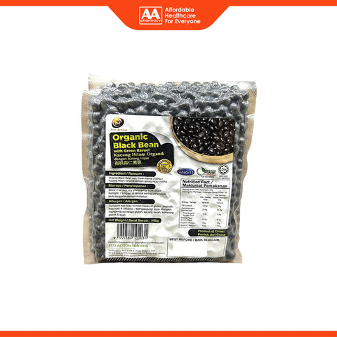 Eco Action Organic Black Bean with Green Kernel 500g