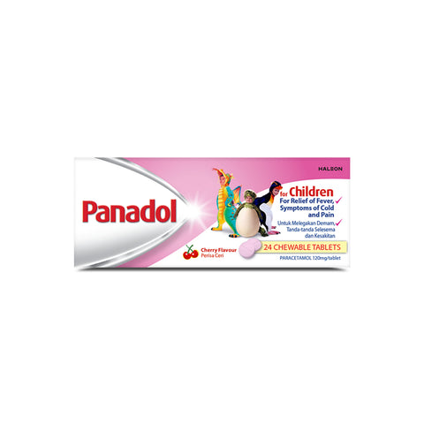 Panadol For Children 120mg Tablet 2x12's (Cherry Flavour)
