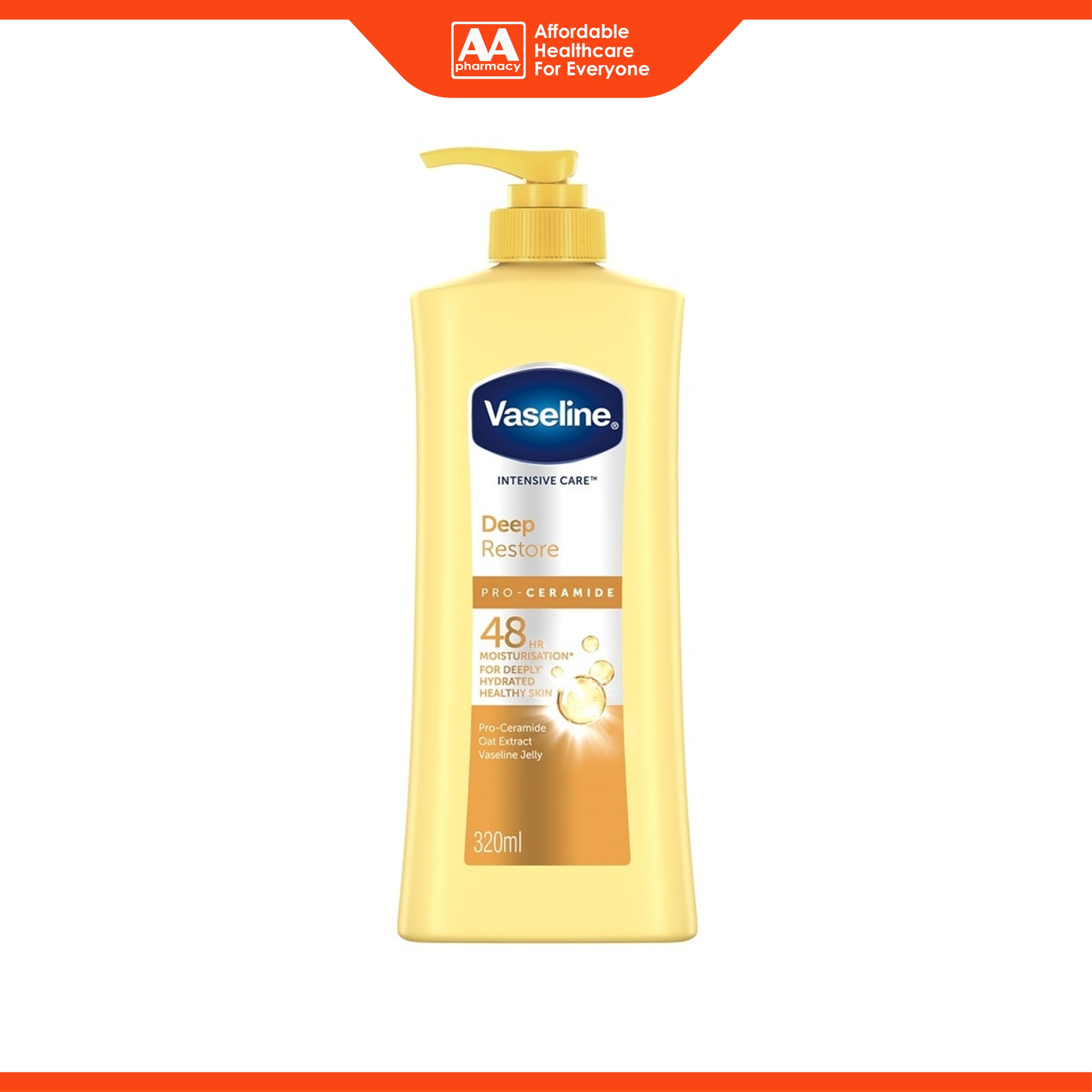 Vaseline Intensive Care Deep Restore Pro-Ceramide Body Moisturizer (320ml)
