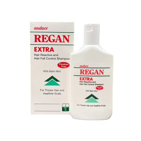 Audace Regan Extra Hair Reactive And Hair Fall Control Shampoo 200mL (With Balm Mint)