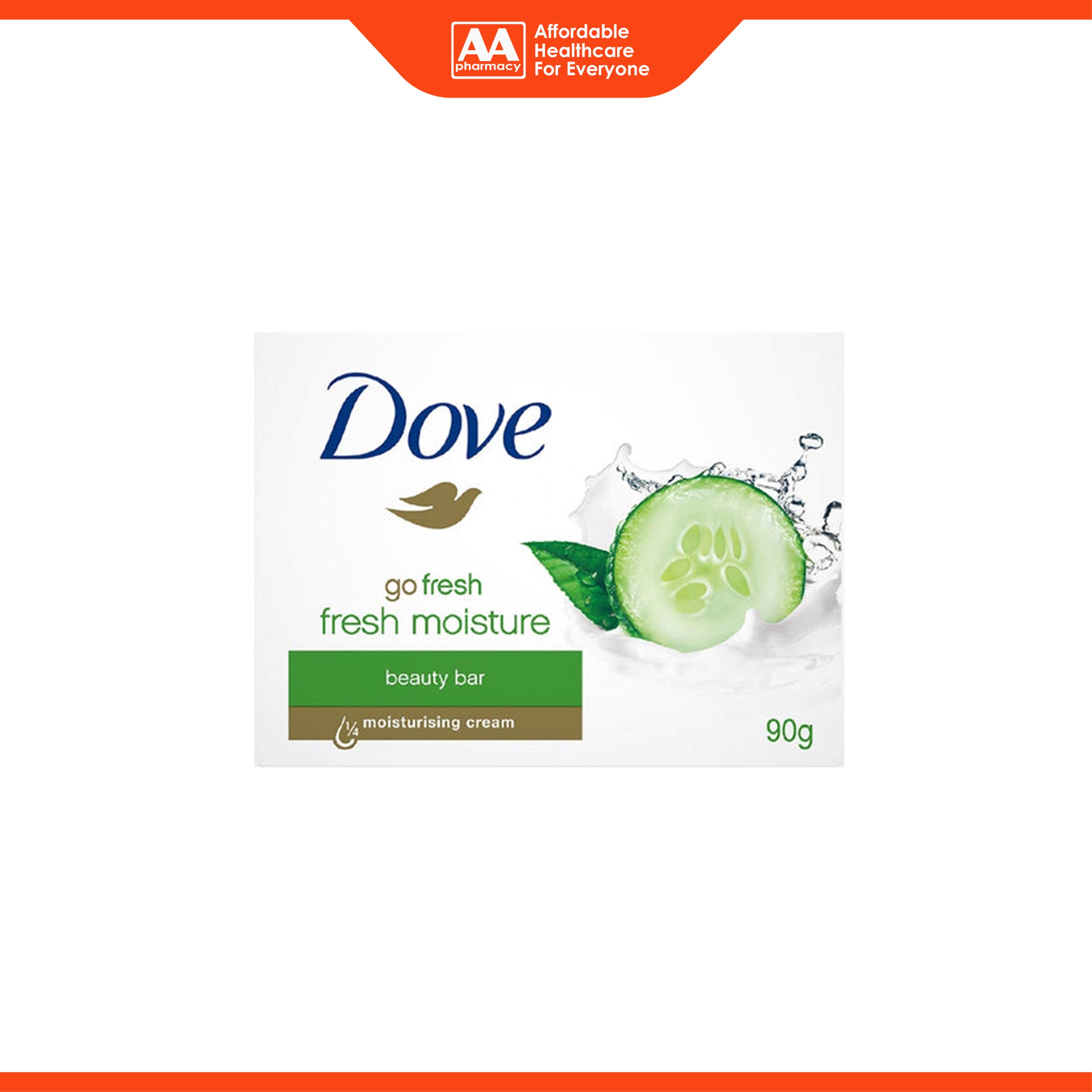 Dove Go Fresh Fresh Moisture Moisturizing Cream Beauty Bar Soap 90g