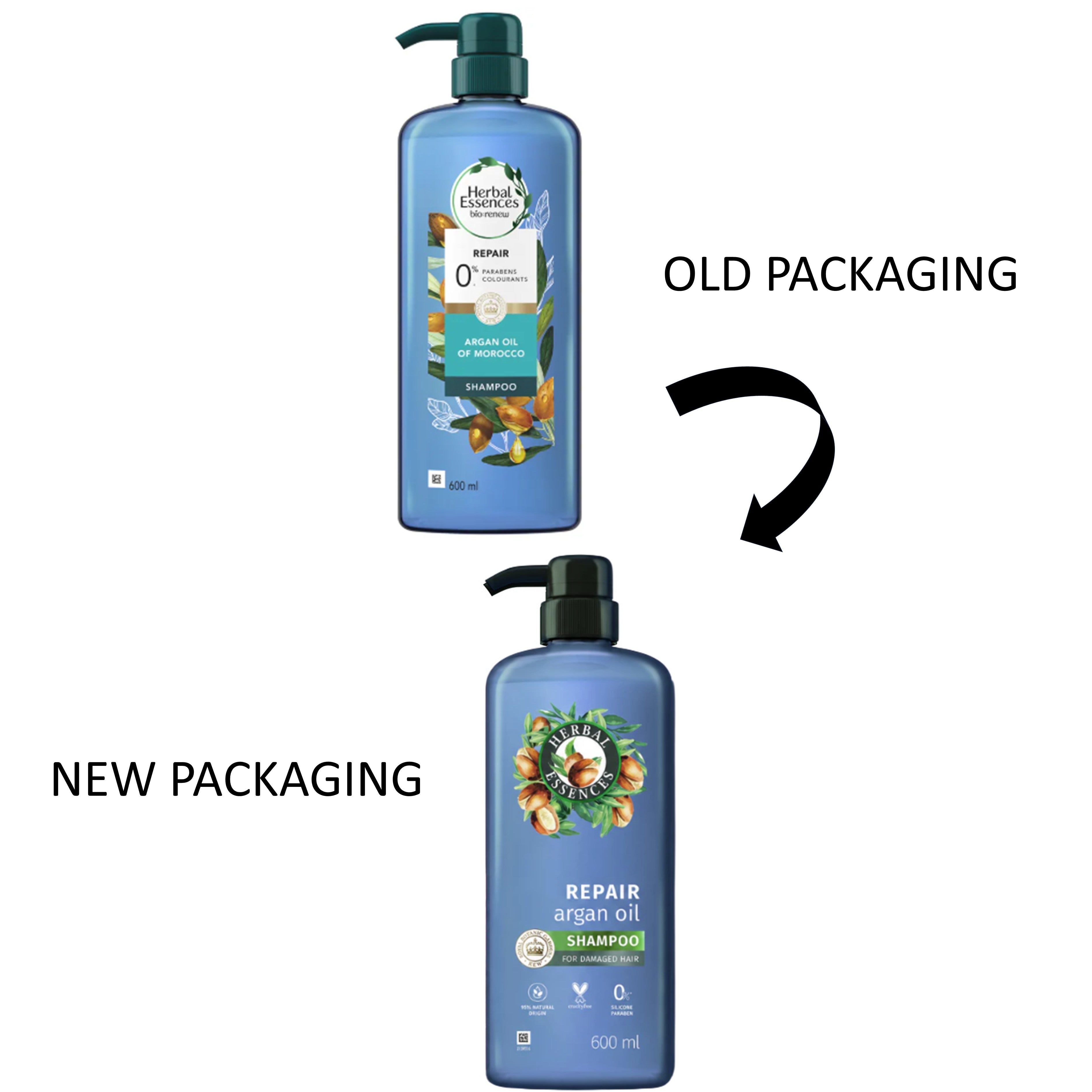 Herbal Essences Shampoo - Argan Oil, Repair (600ml)