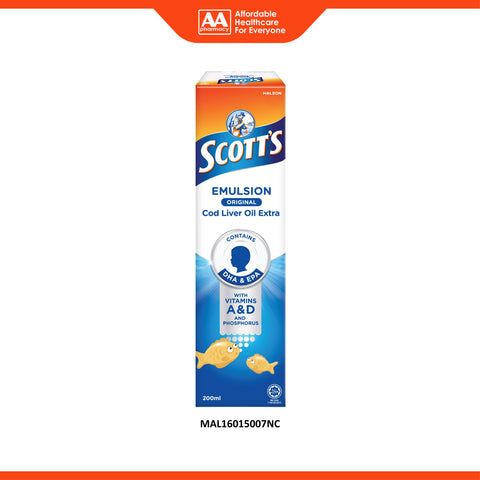 Scott's Cod Liver Oil Extra Emulsion (Original Flavour) 200mL
