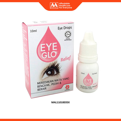 Eye Glo Relief Eye Drops 10mL (Relieves Sore, Swollen and Watery Eyes)