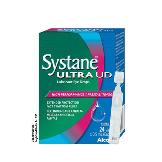 Systane Ultra Unit Dose Preservative-Free Lubricant Eye Drops 0.5mLx24's