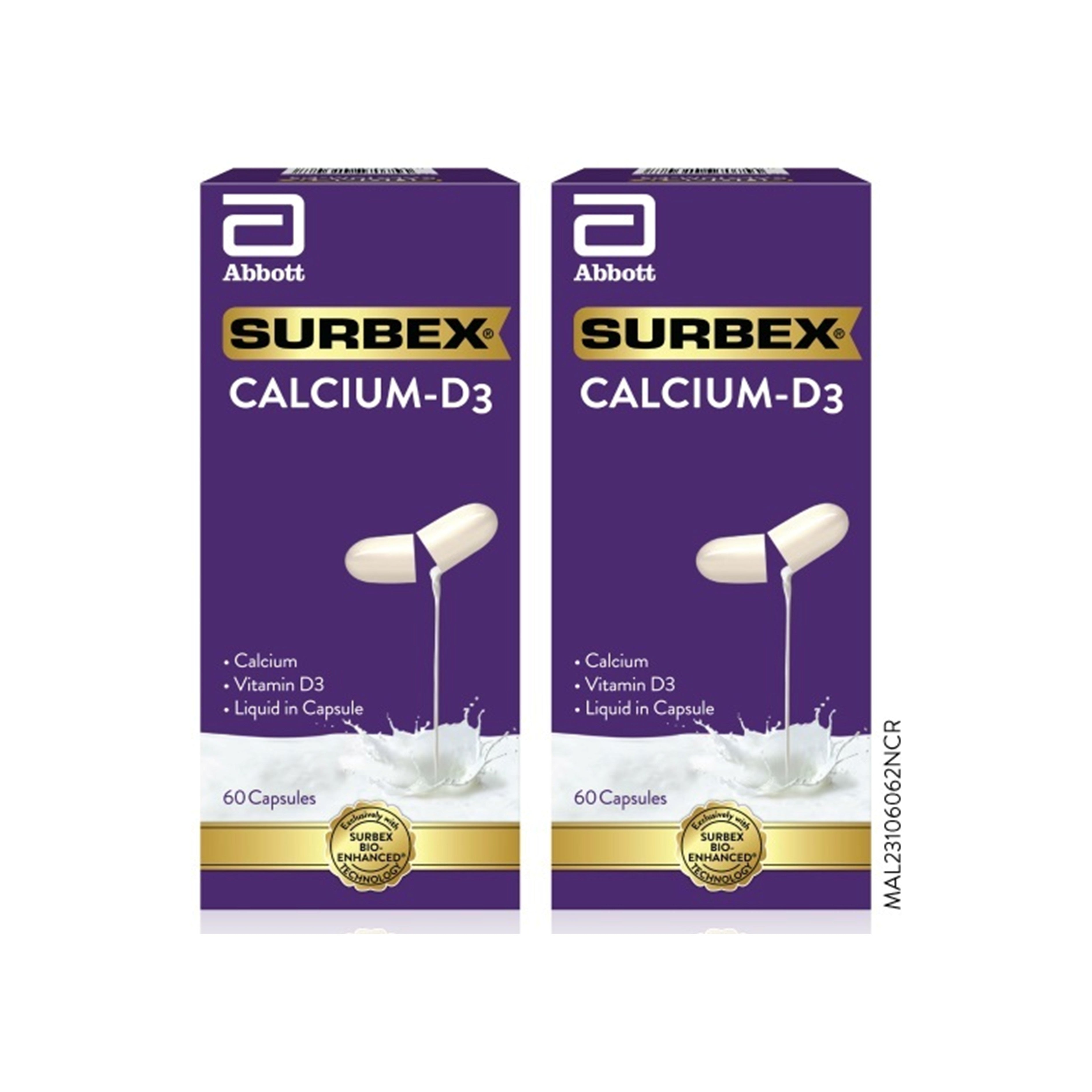 Surbex Calcium-D3 Capsule 2x60's [Twinpack]