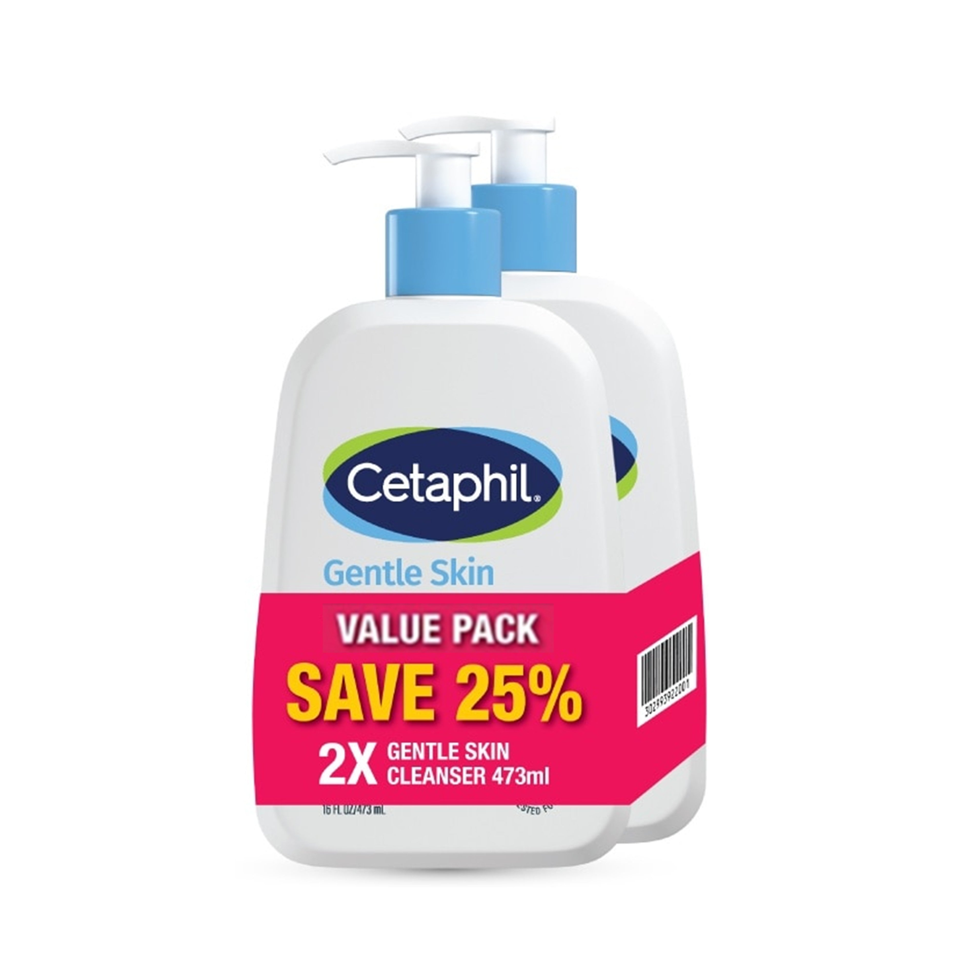 Cetaphil Gentle Skin Cleanser 473mLx2's [Twinpack]