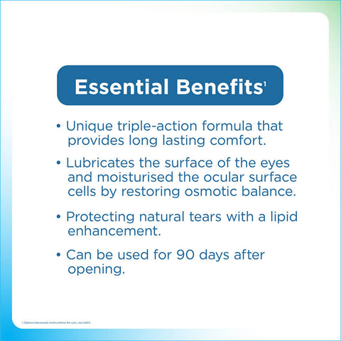 Optive Advanced Multi-Dose Lubricant Eye Drop 15mL