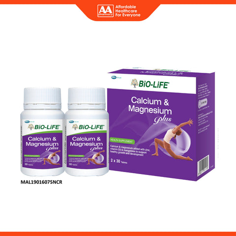 Bio-Life Calcium and Magnesium Plus Tablet 2x30's [Twinpack]