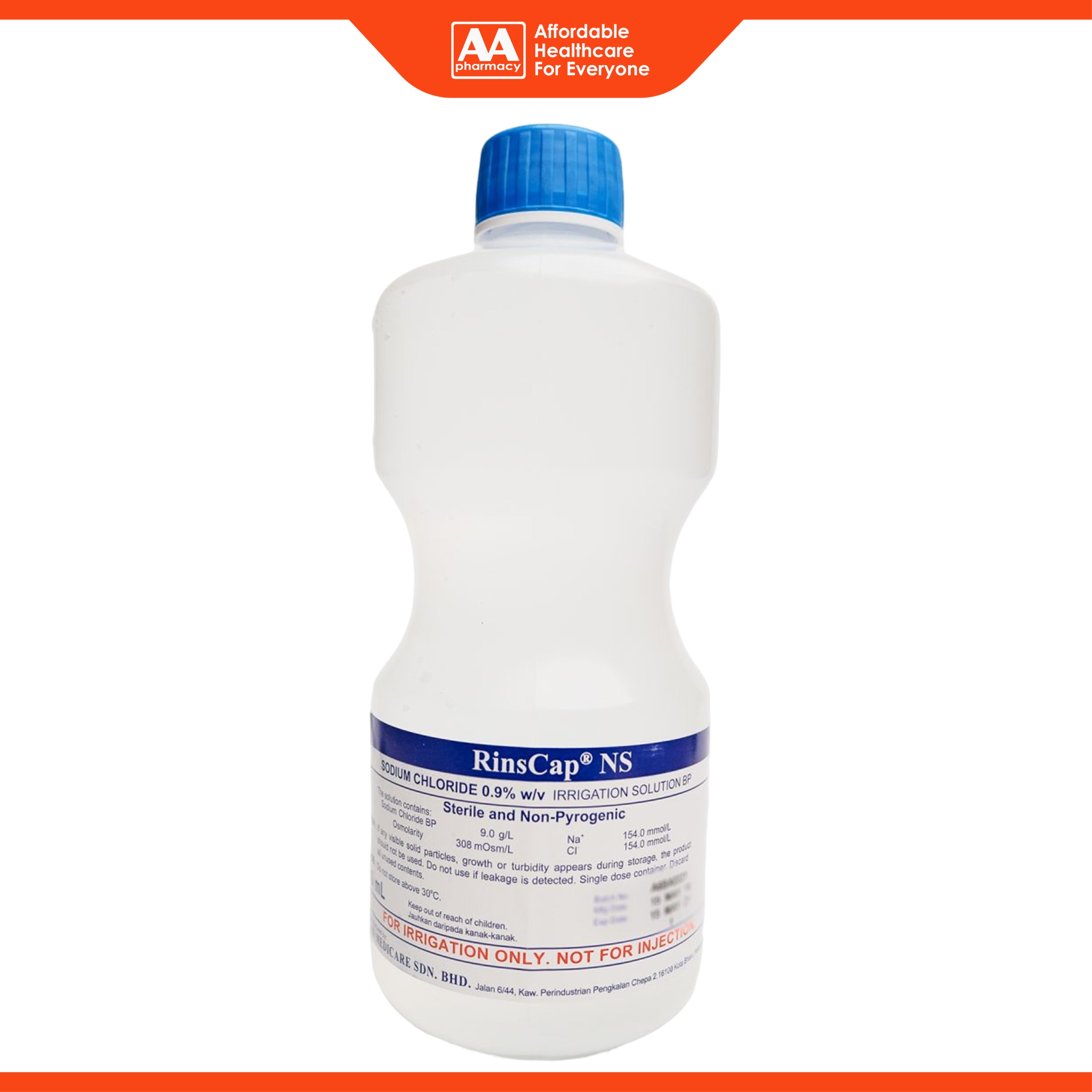 RinsCap NS Sodium Chloride 0.9% Irrigation Solution BP 1000mL