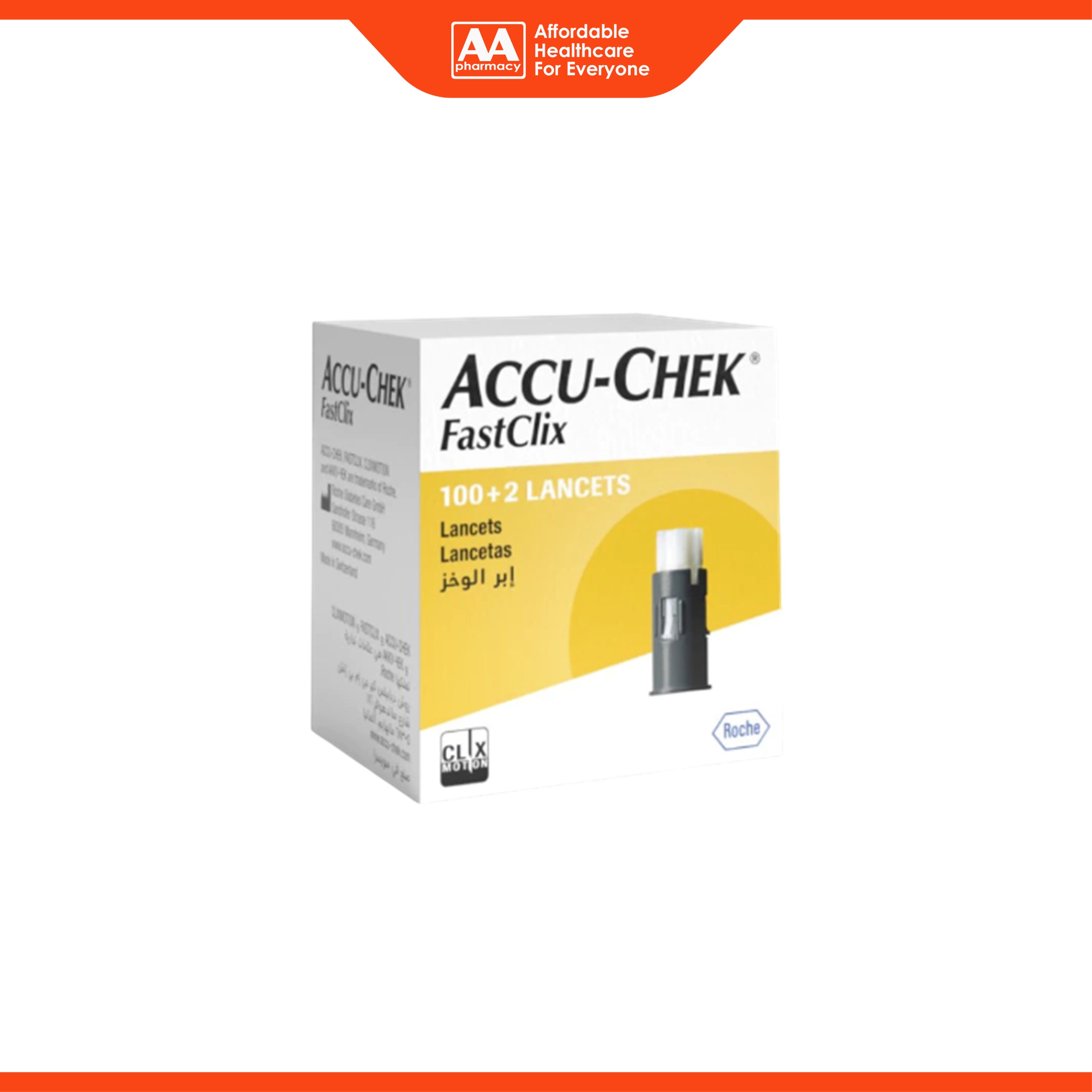 Accu-Chek FastClix Lancet 100+2's (17 lancet drums)