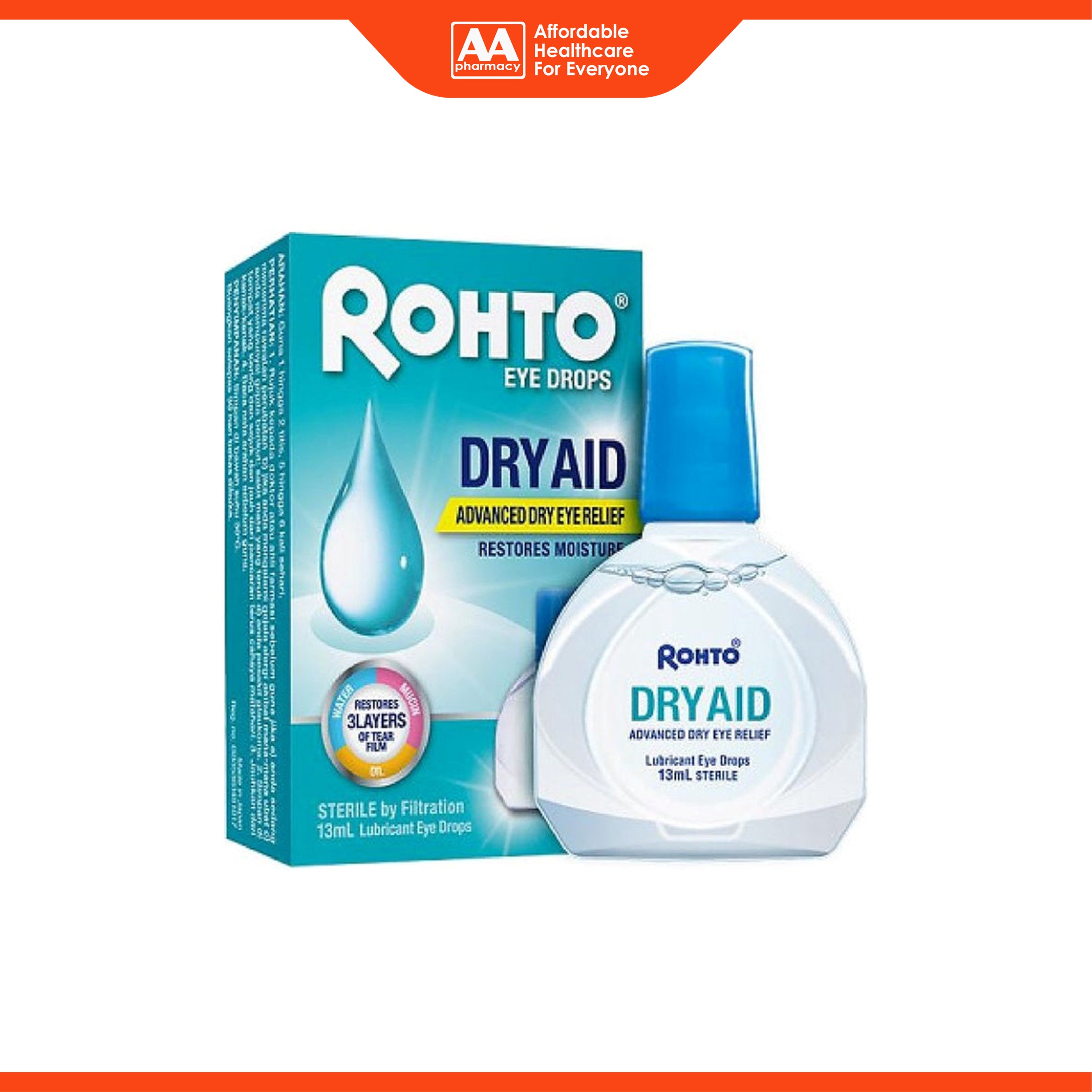 Rohto Eye Drops 13mL (Dry Aid, Dry Eye Relief)