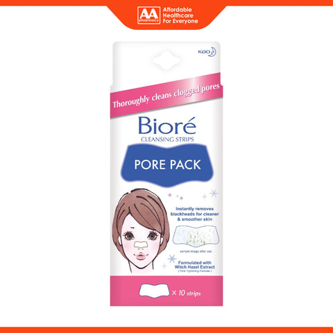 Bioré Cleansing Strips Pore Pack with Witch Hazel Extract 10's