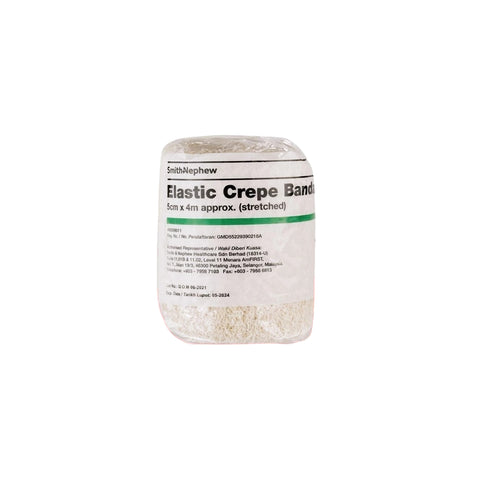 Smith and Nephew Elastic Crepe Bandage (Medium Weight) 5cmx4m (Stretched) 1's