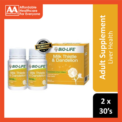 Bio-Life Milk Thistle and Dandelion Tablet 2x30's