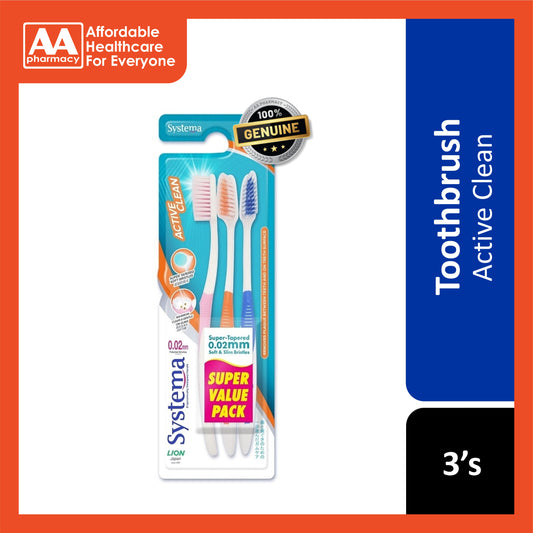 Systema Toothbrush (Active Clean, Soft) 3's